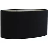 Light & Living Lampenschirm oval Velours Schwarz