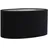 Light & Living Lampenschirm oval Velours Schwarz