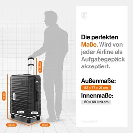 Travely 4-Rollen XL 77 cm / 100 l schwarz