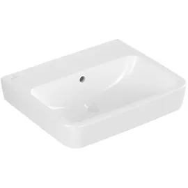 Villeroy & Boch V&B Einbau-/Aufsatzwaschtisch O.NOVO 55x46cm, eck, o. HL, m ÜL, weiß C-plus