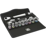 WERA 8100 SB HF 1 Zyklop Metal-Knarrensatz, Umschalthebel, mit Haltefunktion, 3/8"-Antrieb, metrisch, 13-teilig