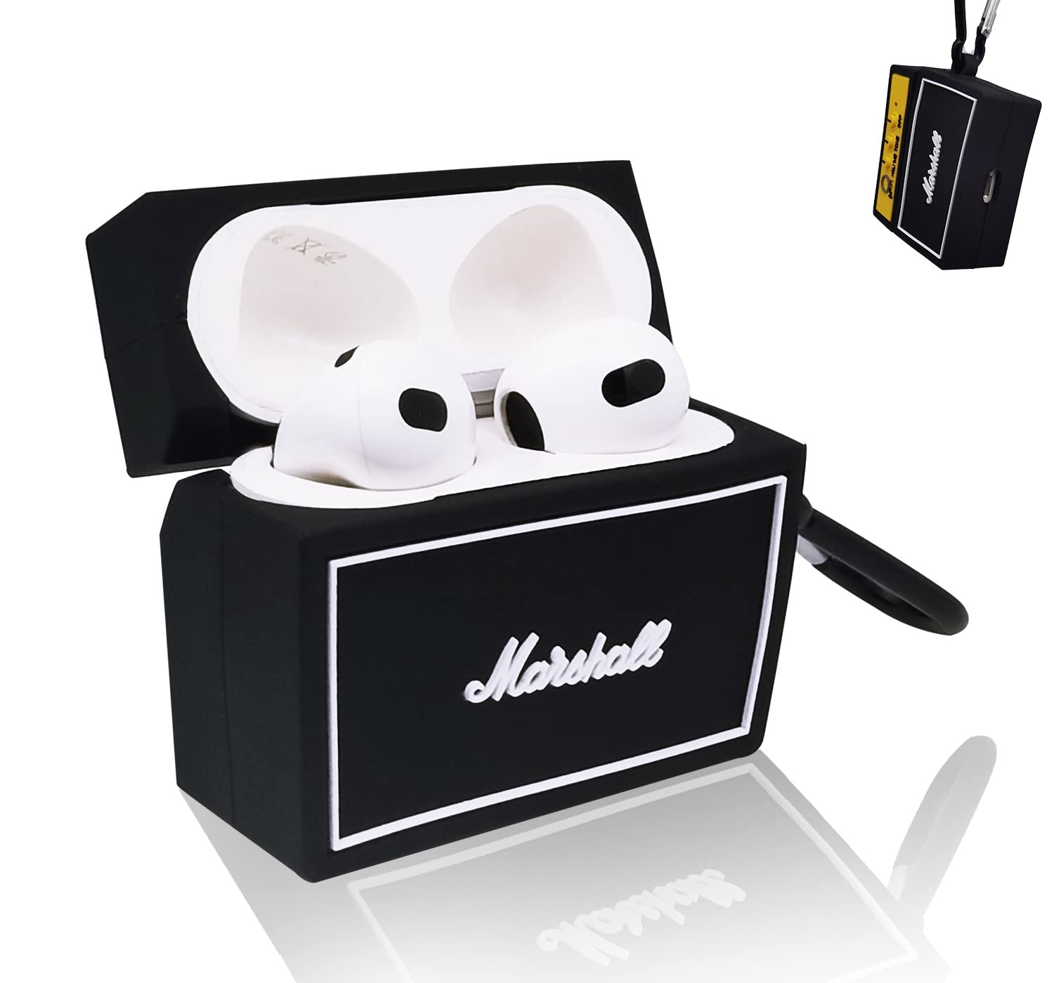 3D Airpods 3 Schutzhülle, Zierhülle für Airpods Box, Kompatibel mit Apple Airpods 3, Silikon Hülle Airpods, Airpods 3 Hülle Lustig (Sound Box)