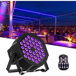 DOPWii Discolicht 36W LED Party Strahler,UV-Schwarzlicht mit Fernbedienung, LED wechselbar