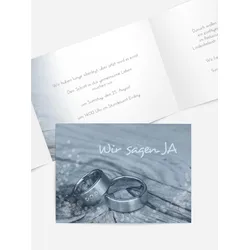 Hochzeitskarten Einladungen selbst gestalten mit Spruch und Fotos im Onlinedesigner bei Meine-Kartenmanufaktur.de