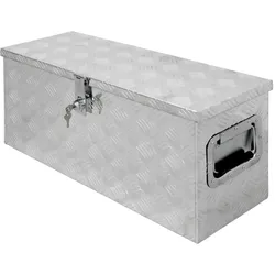 ECD Germany Alu Transportbox Werkzeugbox Transportkiste Werkzeugkasten Truckbox 73x24x32 cm