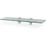 Tolletour - Glasregal Wandregale mit Halterung Glasboden Badregal Bad Ablage Glasablage Regal Glas Badablage Glasscheibe Halterung Regale Milchglas
