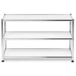 Tchibo - Couchtisch Metall »Cn3« - 77x40x46,5cm - chrom - Stahl / Kunststoff / Kunststoff