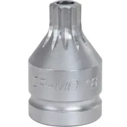 KS Tools 3/4" Kraft-Bit-Stecknuss Vielzahn mit Bohrung, kurz, M18