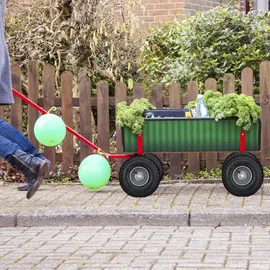 Relaxdays Sackkarrenrad luftbereift grau