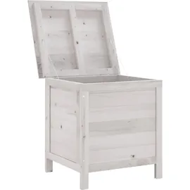 furnicato Gartentruhe 50 x 49 x 56,5 cm Weiß