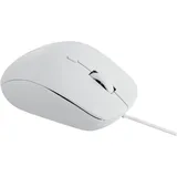 Rapoo N500 Weiß Kabelgebundene optische lautlose Maus (Kabelgebunden), Maus, Weiss