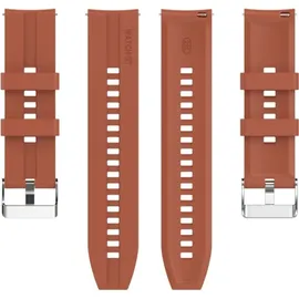 König Design Sport Ersatz Armband für Huawei Watch GT 3 42 mm Silikon Band Loop, Farbe:Cabernet-Orange