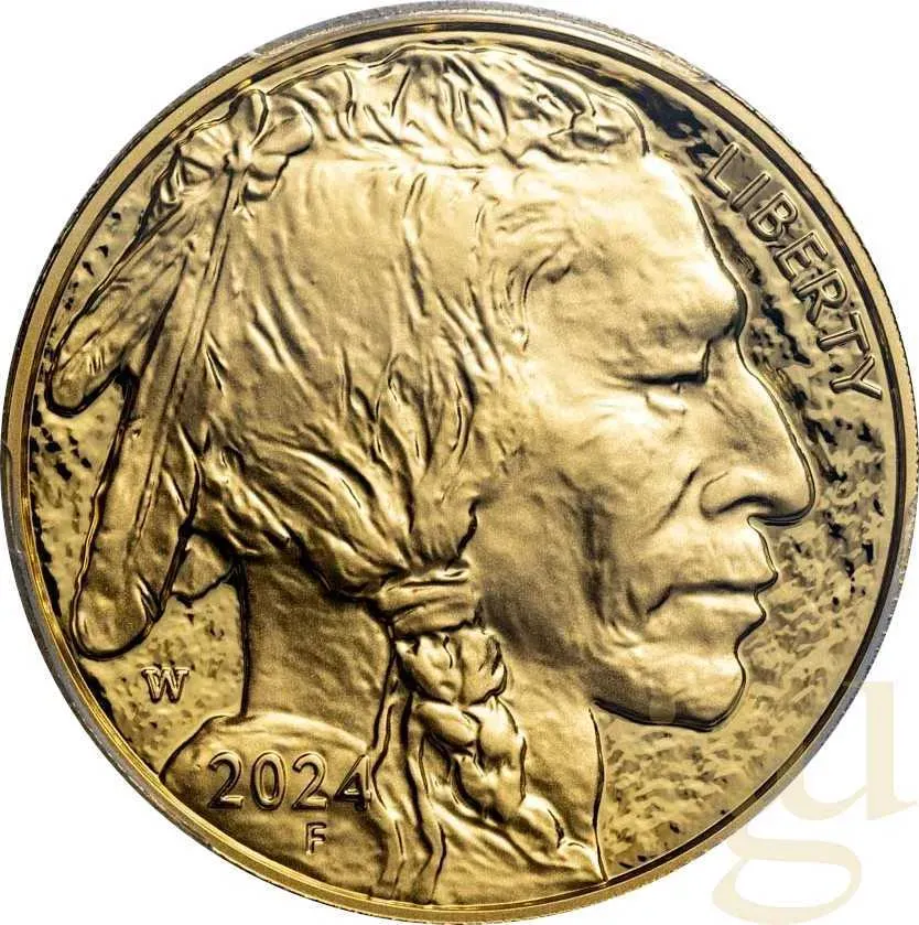 1 Unze Goldmünze American Buffalo 2024 polierte Platte