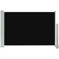 VidaXL Ausziehbare Seitenmarkise 60 x 300 cm schwarz