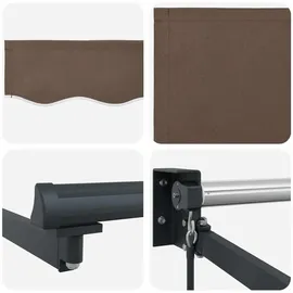 vidaXL Ausziehbare Markise 3,5 x 2,5 m taupe