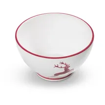 Gmundner Keramik Bordeauxr. Hirsch, Müslischale groß (Ø 14cm)