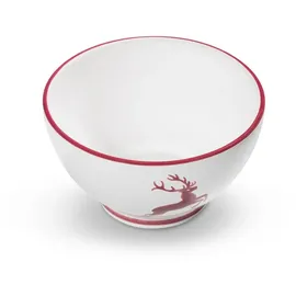 Gmundner Keramik Bordeauxr. Hirsch, Müslischale groß (Ø 14cm)