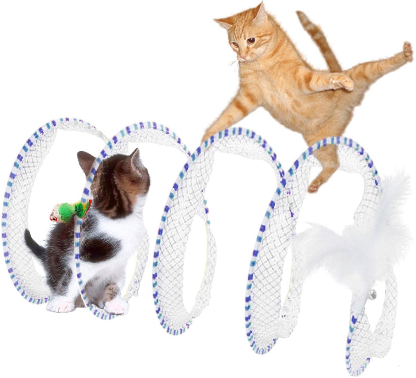 spiraltunnel katzenspielzeug