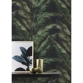 Rasch Textil Rasch selbstklebende Vliestapete Rio Blatt Grün 6 m