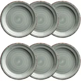 Mäser Dessertteller 20 cm grau 6er Set
