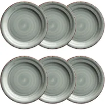 Mäser Dessertteller 20 cm grau 6er Set