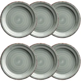 Mäser Dessertteller 20 cm grau 6er Set