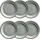 Mäser Dessertteller 20 cm grau 6er Set