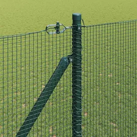vidaXL Maschendrahtzaun 1,5 x 25 m Grün/Stahl