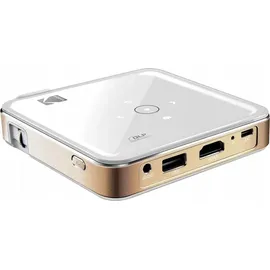 Kodak Luma 150 Tragbarer Projektor - Wiederaufladbarer 1080p HD LED DLP-Projektor - Eingebauter Lautsprecher, HDMI, USB und Micro SD - Kompatibel mit iOS- und Android-Geräten