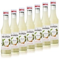 7x Monin Mandel Sirup, 250 ml Flasche