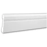 Profhome Sockelleiste Weiß 2 St. 200 x 1,5 x 11 cm