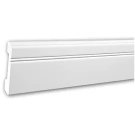 Profhome Sockelleiste Weiß 2 St. 200 x 1,5 x 11 cm