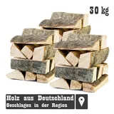 Grillmaster Kaminholz Räucherholz 10-30kg Smoker Buchenholz kammergetrocknet Brennholz, 30 kg