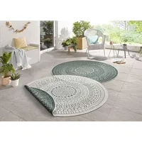 HANSE HOME Porto Wendeteppich 140 x 140 cm Grün/Weiß