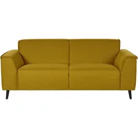 2,5-Sitzer DOMO COLLECTION "Amora tolle Verarbeitungsdetails, komfortabel", gelb, B:193cm H:81cm T:90cm, Sofas, mit Federkern für hohen Sitzkomfort