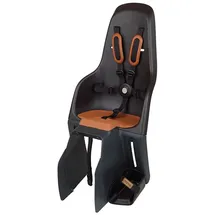 minia for Carrier 8405700001 - Fahrradrücksitz für Kinder mit Verankerung im Gepäckträger, geeignet für Kinder von 9 Monaten bis 6 Jahren in schwarz.