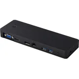 Fujitsu S26391-F1667-L100 (USB-C, 2 Ports), Dockingstation + USB Hub, Schwarz