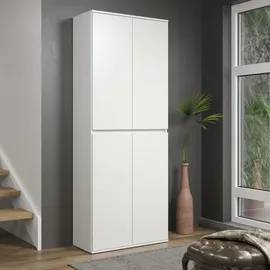 trendteam Nevada Mehrzweckschrank 74 x 191 x 34 cm Weiß