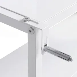 CLP Waschmaschinenregal Kendal Metall HBT: 125x81x30 cm weiß