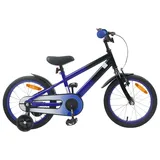 vidaXL Kinderfahrrad 16 Zoll blau/schwarz