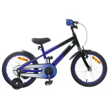 vidaXL Kinderfahrrad 16 Zoll blau/schwarz