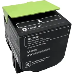 Lexmark Original Toner 78C2XK0 High Yield Farbe: Schwarz ca. 8.500 Seiten für CS 421,521,622 Serien und CX 421,521,622,625 Serien wb
