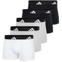 Adidas Trunk Active Flex Cotton in Schwarz/Weiß/Grau L