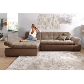 DOMO collection Ecksofa »Moric B/T/H 300/172/80 cm, auch in Cord, L-Form«, XXL-Format, wahlweise auch mit Bettfunktion und Armverstellung, bunt
