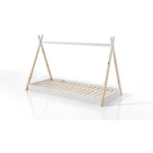 58 aufm Kessel TIPI Karyn 206x136x106 aus Massivholz in Weiß/Natur | Gr.: onesize