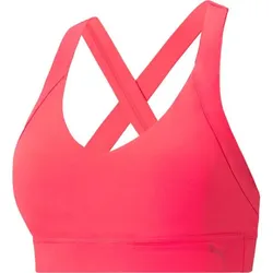 PUMA Damen Sport-BH Mid Impact Own It, Neonrot, M