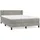 vidaXL Boxspringbett 140 x 200 cm Hellgrau