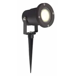 BRILLIANT Lampe Janko LED Außenerdspieß 32cm schwarz   1x LED-PAR51, GU10, 3W LED-Reflektorlampe inklusive, 250lm, 3000K   IP-Schutzart: 44 - spritzwassergeschützt   Energiesparend und langlebig durch