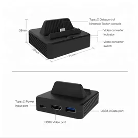 Belife Switch Dock Ladestation Kompakt Schwarz Nintendo Switch