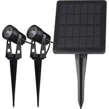 ChiliTec Led Solarstrahler 2er Set, Warmweiß, IP65